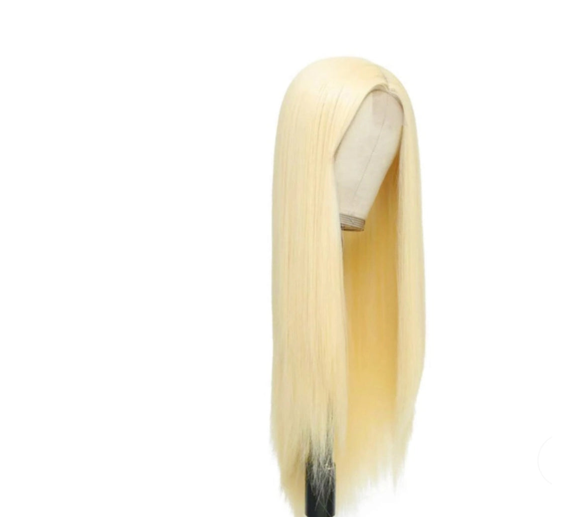 613 Blonde Straight Cambodian Lace Front Wig