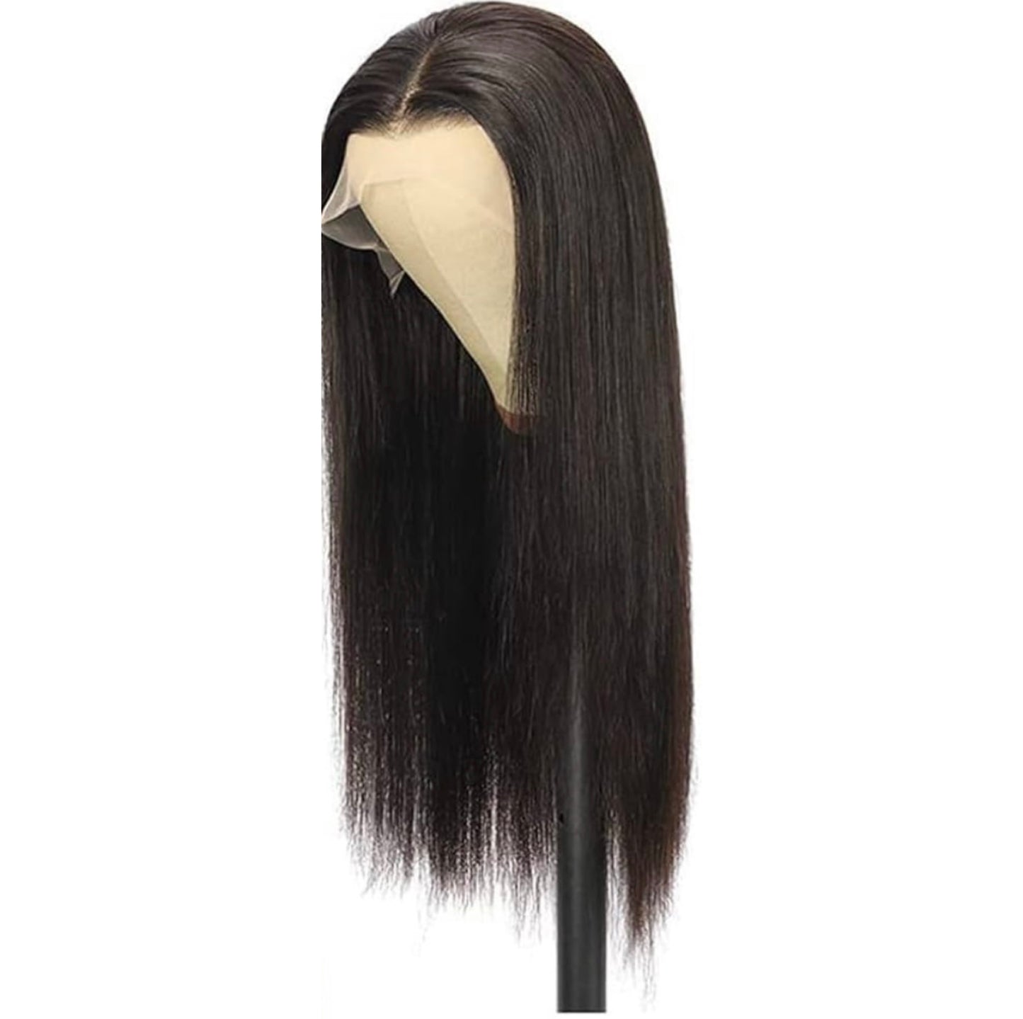 Natural Black Cambodian Straight Lace Front Wig