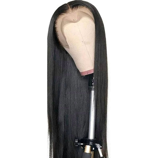 Natural Black Cambodian Straight Lace Front Wig